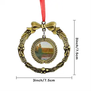 Quiet Evening Christmas Wreaths Pendant