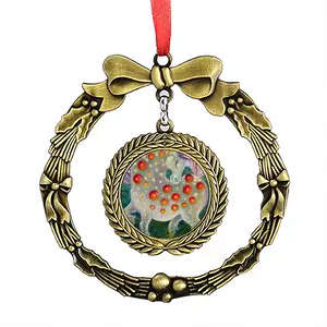 Lucky Pony Christmas Wreaths Pendant