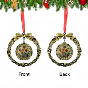 The Sunflowers Christmas Wreaths Pendant