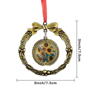 The Sunflowers Christmas Wreaths Pendant