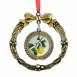 Lemon Branch Christmas Wreaths Pendant