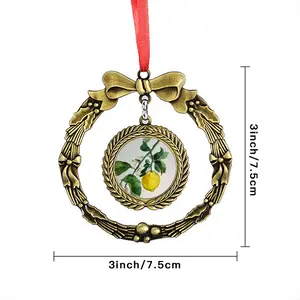 Lemon Branch Christmas Wreaths Pendant