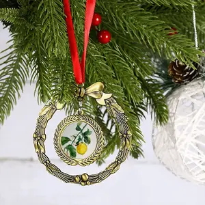 Lemon Branch Christmas Wreaths Pendant