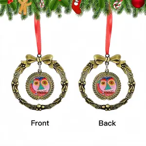 Fake News Christmas Wreaths Pendant