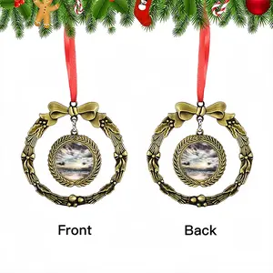 Shining Moment Christmas Wreaths Pendant