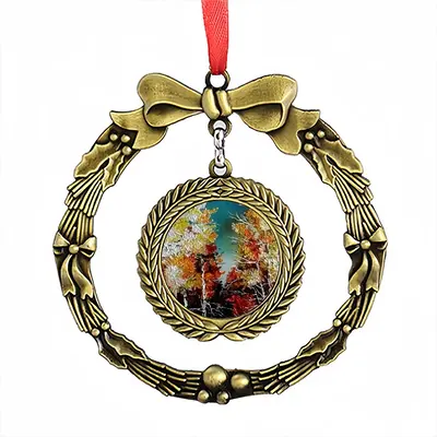 Autumn Leaves Christmas Wreaths Pendant