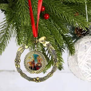 Autumn Leaves Christmas Wreaths Pendant