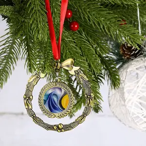 My Hokusai 17 Christmas Wreaths Pendant