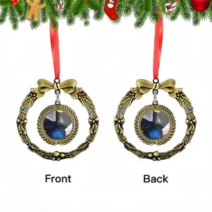 Lens Christmas Wreaths Pendant