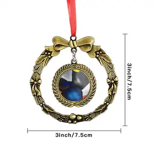 Lens Christmas Wreaths Pendant