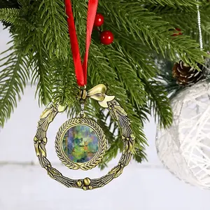 Hummingbird 9 Christmas Wreaths Pendant