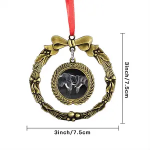 Wild And Free Christmas Wreaths Pendant