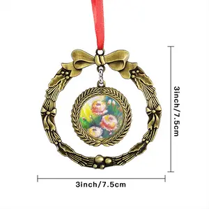 Beautiful Flowers Christmas Wreaths Pendant