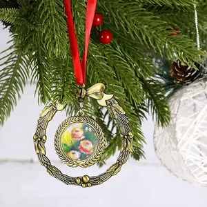 Beautiful Flowers Christmas Wreaths Pendant