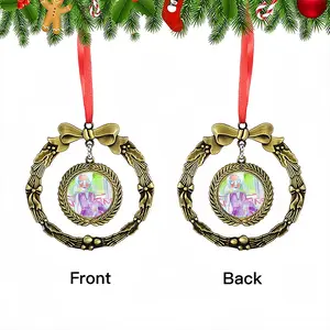 Everyday Micro-Scenes 002 Christmas Wreaths Pendant