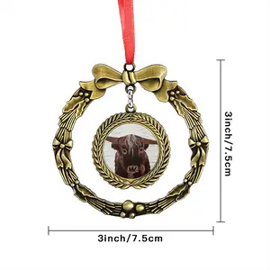 Bull - Red Bull Taurus Animals Buffalo Wild Christmas Wreaths Pendant