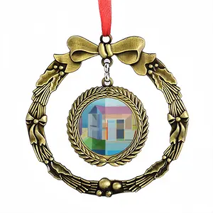 Night & Day Christmas Wreaths Pendant