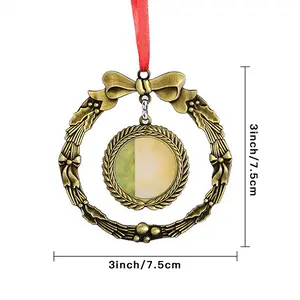 Untitled 2 Christmas Wreaths Pendant