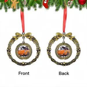 Porsche Gt3 Rs Christmas Wreaths Pendant