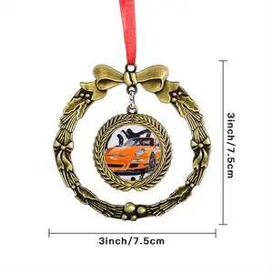 Porsche Gt3 Rs Christmas Wreaths Pendant