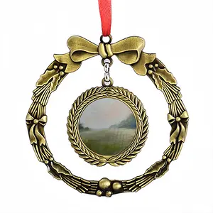 Mini Landscape Christmas Wreaths Pendant