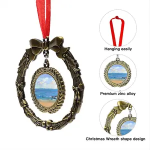 At The Beach Christmas Wreaths Pendant