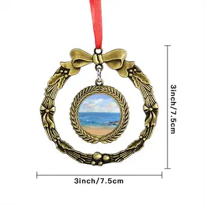 At The Beach Christmas Wreaths Pendant