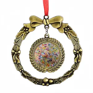 Griddle Christmas Wreaths Pendant