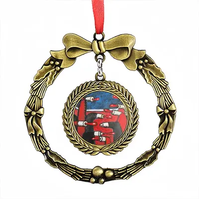 War Christmas Wreaths Pendant