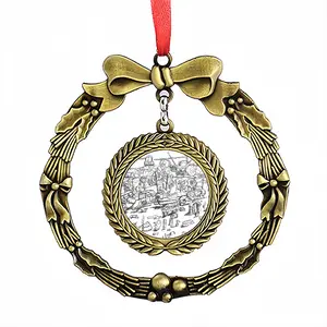 Battleground Christmas Wreaths Pendant