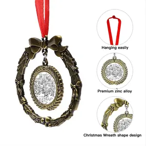 Battleground Christmas Wreaths Pendant