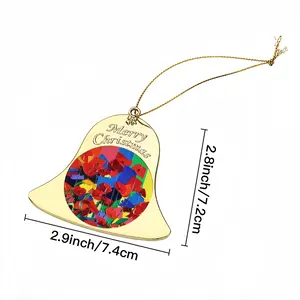 Poppies Christmas Bell Pendant