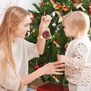 Poppies Christmas Bell Pendant