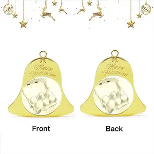 6 Eier Im Karton Six Eggs In The Cardboard Christmas Bell Pendant