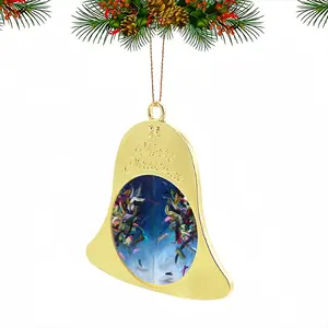 Flying #4 Christmas Bell Pendant