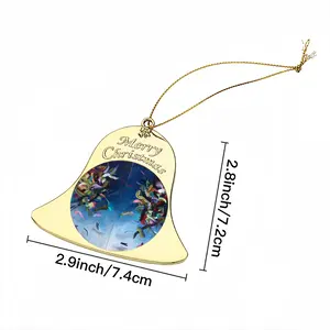 Flying #4 Christmas Bell Pendant