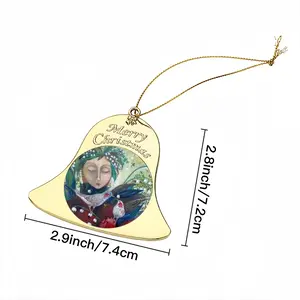 Angel Of Spring Christmas Bell Pendant