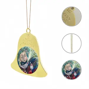 Angel Of Spring Christmas Bell Pendant