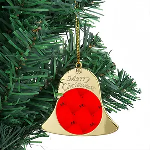 Deep Red (Decomposition) Christmas Bell Pendant