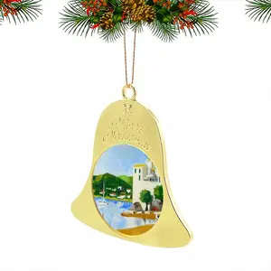 Cadaques (Spain) Christmas Bell Pendant