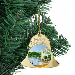 Cadaques (Spain) Christmas Bell Pendant