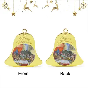 The Stage Was Set Christmas Bell Pendant