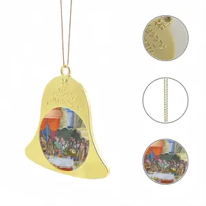 The Stage Was Set Christmas Bell Pendant