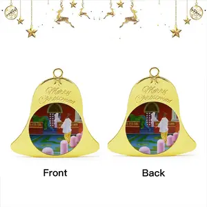 Her Wait Was Over Christmas Bell Pendant