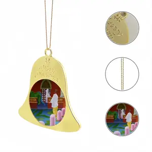 Her Wait Was Over Christmas Bell Pendant