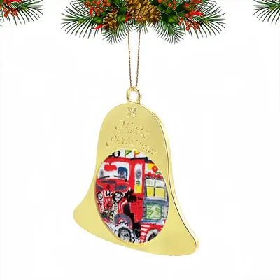 Lisbon Tuk-Tuk Christmas Bell Pendant