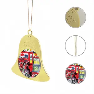 Lisbon Tuk-Tuk Christmas Bell Pendant