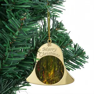 Cellular Universe M Christmas Bell Pendant