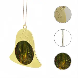 Cellular Universe M Christmas Bell Pendant