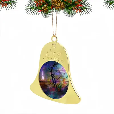 Hypnotic Universe Christmas Bell Pendant